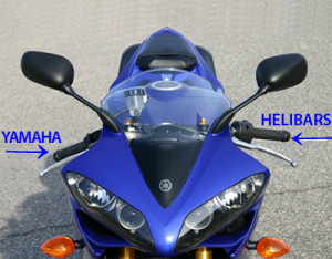 Réhausseurs de guidon HeliBars® pour Yamaha YZF R1 2004-2008